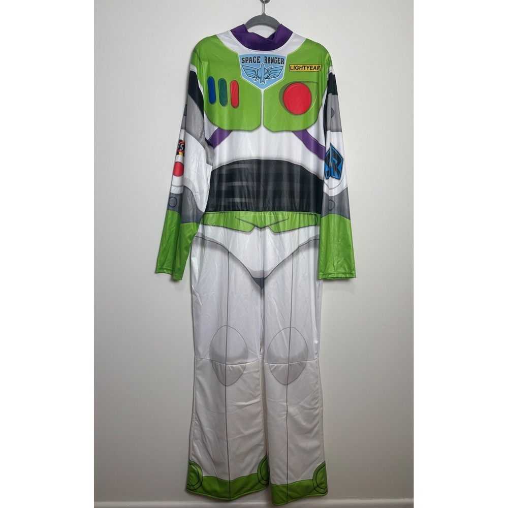 Disney Pixar Mens Buzz Lightyear Toy Story 4 Adult Costume XL Jumpsuit Only